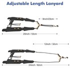 Pogolab Saxophone Double Shoulder Strap 360    Hook Leather Adjustable Sax Strap