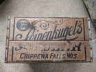Wooden Beer Bottle Crate Leinenkugels Brewing Co Chippewa Falls Wi Box Vintage