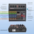 Professional Dj Audio Mixer - 3-channel Controller With 16 Preset Dsp Effects   