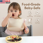 Suction Plates For Baby   100  Silicone Bpa-free Baby Plates With Lids And Food