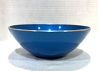 Vintage Mcm Norwegian Emalox Blue Enameled Bowl