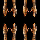 Large Henna Tattoo Stencil Kit 12 Sheets Henna Tattoo Stickers For Hand Forearm 