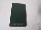 Book Military Issue Memoranda Green For Pocket Must Have For Training Activity