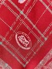 Vintage Equestrian Plaid Scarf Red Check Horse Rider Print Classic Style  a12