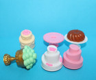 Mattel Barbie Snap In Accessories Food  Drinks  Dishes For Dolls