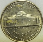 1943 D Jefferson Silver War Nickel