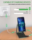 Iphone Headphone Adapter 2 In 1 dual Lightning Jack Adaptador Audio Black 