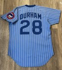 1981 Leon    bull    Durham Chicago Cubs St Game Used Jersey 1st Jersey As A Cub Loa