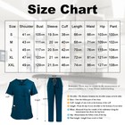 Nursing Scrubs Set Medical Uniform Doctor Nurse Surgical Gown Top Men Women