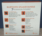 Ematic Bluetooth Speaker Bundle Micro Usb Cable Car Charger Audio Splitter New