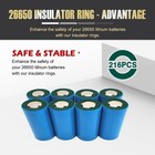 216pcs 26650 Lithium Battery Insulator Rings  Highland Barley 26650  Green 