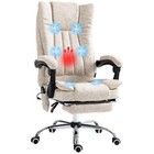 Heated Massage Office Chair-high Back Computer Chair  Footrest lumbar Support