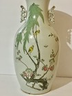 Antique Chinese Famille Rose Porcelain Vase lamp Base 17   