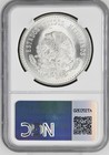 1948 Mo Mexico Silver 5 Peso Ngc Ms 66
