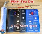 Card Game Playmats Mtg Playmat For Beginner 2 Pack With Dices  Magic Mat Comm