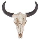  Halloween Cow Skull Decor  Realistic Statue Skeleton Animal Head Bull Head 