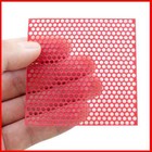 1 Box 10 Sheets Dental Lab Round Hole Patterns Wax Co-cr Casting Red Color