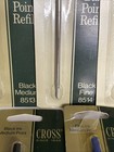 9 Cross Ball Point Pen Refills Blue   Black Ink Med   Fine 8511 8512  8513  8514
