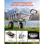 Uimoso Beach Fishing Cart 200 Lbs Capacity  Aluminum Frame With 13-inch Wheels
