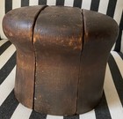 Antique vintage Wooden Millinery  5 Part Puzzle Hat Block Mold Form 