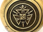 Rare Knights Of Pythias Masonic Brass Door Knob