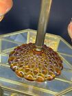 Vintage Balancing Justice Scales  Copper  Amber Glass Features