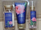 Bath   Body Works Perfect Peony 3 Piece Travel Body Cream Fragrance Mist   Gel