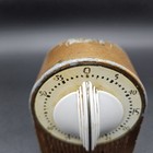Vtg Lux Kitchen Timer 60 Minute Metal Gold Patina 50s Newton Newhaven Rare 