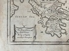 1728  Very Rare Herman Moll Map   Genuine  Greece Cartography Sparta Original