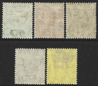 British Virgin Islands 1913 Kgv 1 2d To 3d Values Sg 69 73 Mint  hinged  Cat   25