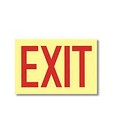      Glow In The Dark Exit Sign Photoluminescent 10 w X 9 h Heavy Duty Vinyl 