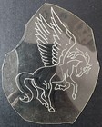 1970 s Original  Traditional  Vintage  Acetate Tattoo Stencil Pegasus Horse