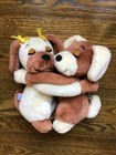 Vintage 1976 Dakin Hugging Puppies Puppy Love Plush Stuffed Dogs