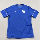 Kentucky Wildcats Shirt Mens Large Blue Ncaa College Nike Quarter Zip Pullover