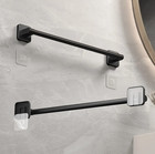 1pc Self-adhesive Bathroom Towel Rack No-drill Aluminum Alloy Towel Holder - New