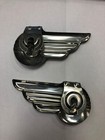 Vintage Magna Wingo Bicycle Hub Caps Set Of 2 New Green Reflectors