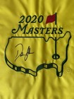 Dustin Johnson Signed 2020 Masters Golf Pin Flag Winner Autographed Jsa Coa