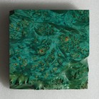 Stunning Stabilized Teal Green Maple Lace Burl Bowl Blank  0870  5 7 8  X 1 7 8 