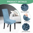 2-pack Waterproof Chair Cover For Home  teal Blue 