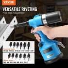 Vevor Pneumatic Air Riveter Heavy Duty Rivet Gun Tool Kit 13 Size Nose Pieces