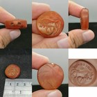 Roman Old  Seal Engraving Intaglio Old Agate Stone Amulet Seal Stamp