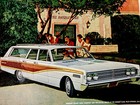 1966 Mercury Colony Park Wagon Print Ad Walnut Toned Paneling