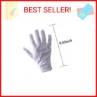 10pairs White Cotton Gloves Large Size For Art Handling Crafting Coin Jewelry Si