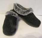 Skechers Slippers Bobs Keepsakes Ice Angel Fur Shoes Charcoal Nwob Womens Size 8