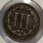 1881 Three Cent Nickel Coin   1203