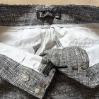 7th Avenue Suiting Collection Women s Bermuda Shorts 8 Black white Plaid