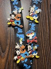 Disney Pin Trading Lanyard With Assorted Character Pins Mickey Goofy Donald