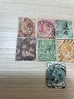 Lot Of 9 Vintage Stamps Great Britain South Africa Used
