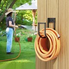 Garden Hose Holder Wall Mount - Metal Water Hose Hanger For Outside  Durable