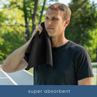 Microfiber Gym Towels  Yoga Towel For Home And Gym Bag  16 Inch X 27 Inch  6 Pac